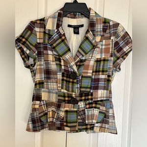 Larry Levine Short Sleeve Blazer, Size 4